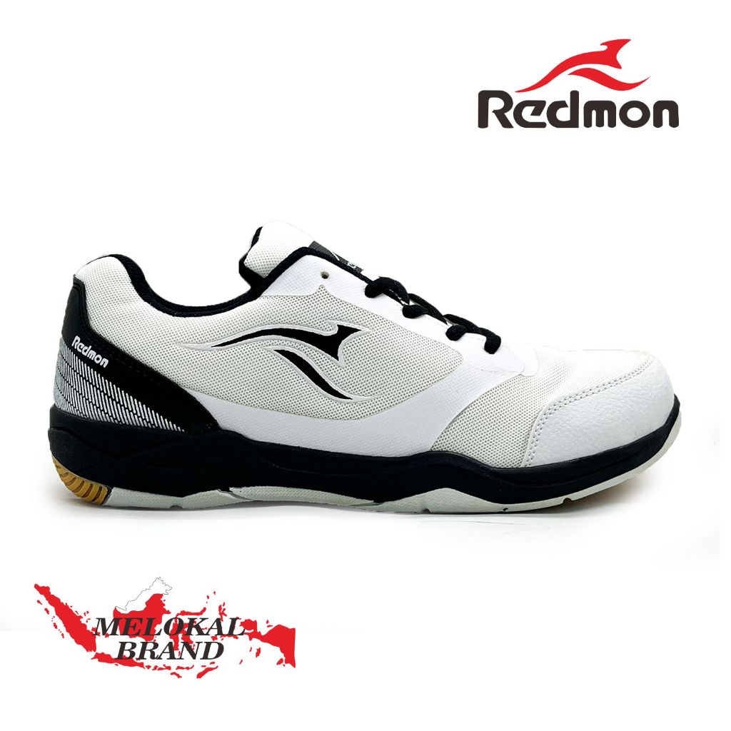 Redmon Sepatu Badminton Guerra Putih Hitam Size 39-44 Sepatu Olahraga Tenis Bulutangkis Pria Wanita
