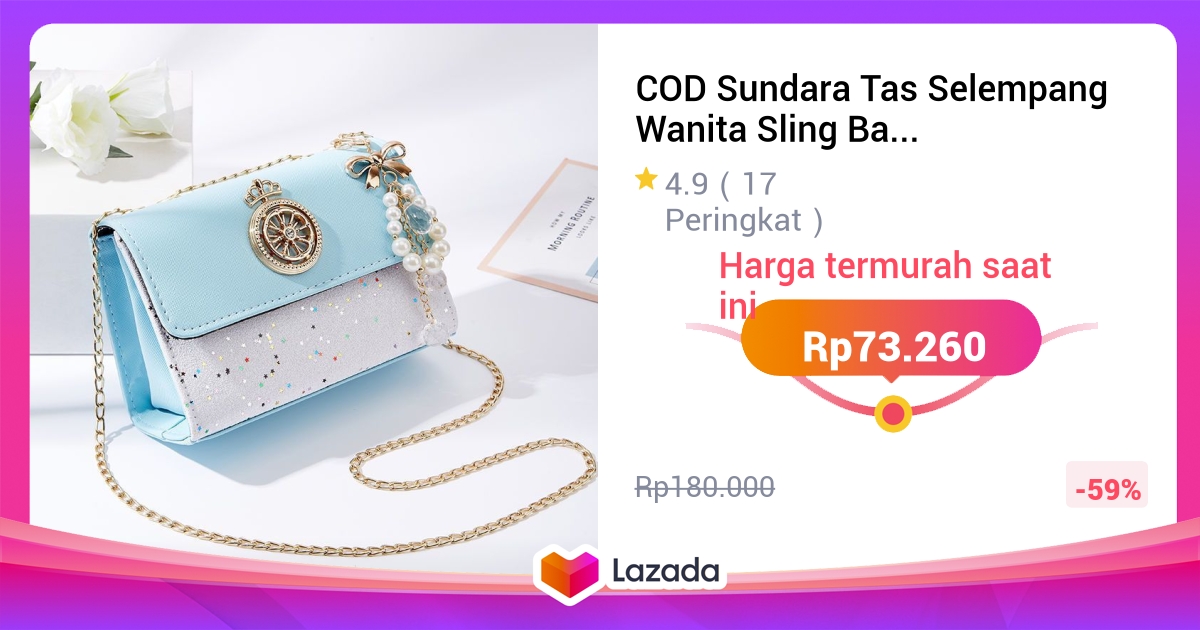 COD Sundara Tas Selempang Wanita Sling Bag Kekinian Dan Tas Bahu Shoulder Bag Tas Wanita Terbaru 2024 Free Gantungan ZT