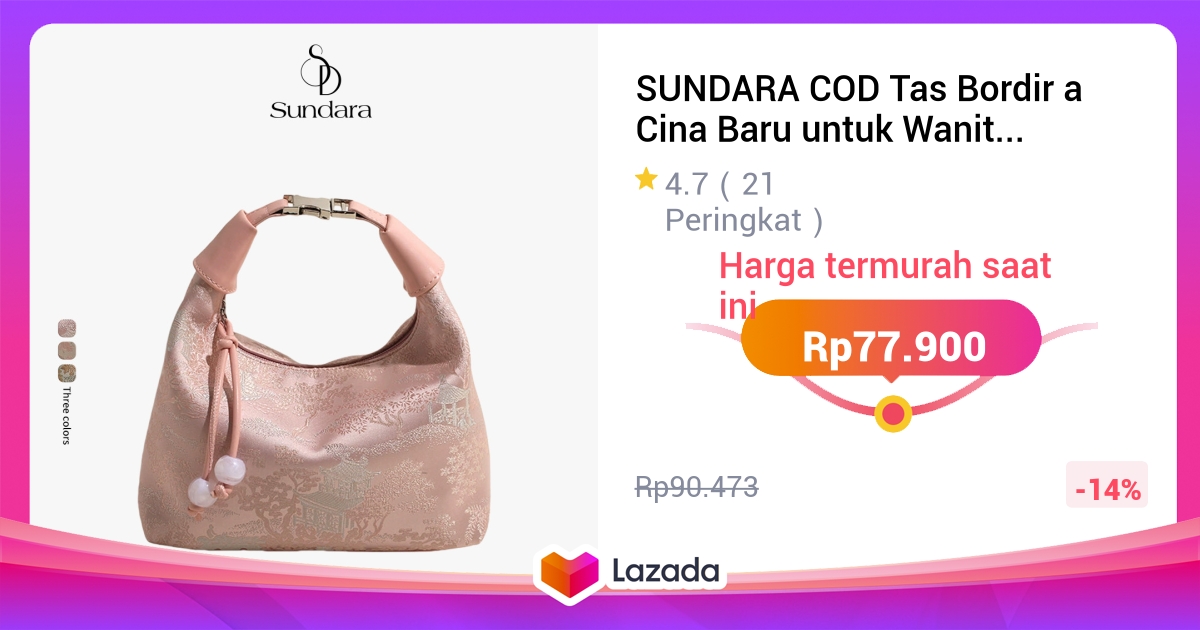 SUNDARA COD Tas Bordir a Cina Baru untuk Wanita 2025 Tas Selempang Musim Panas Baru Tas Niche a Kuno Tas Ember Tangan