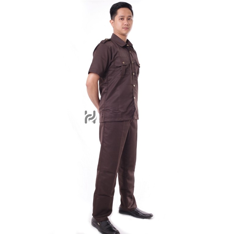 Seragam Safari Baju Safari Setelan Safari Security Seragam Satpam
