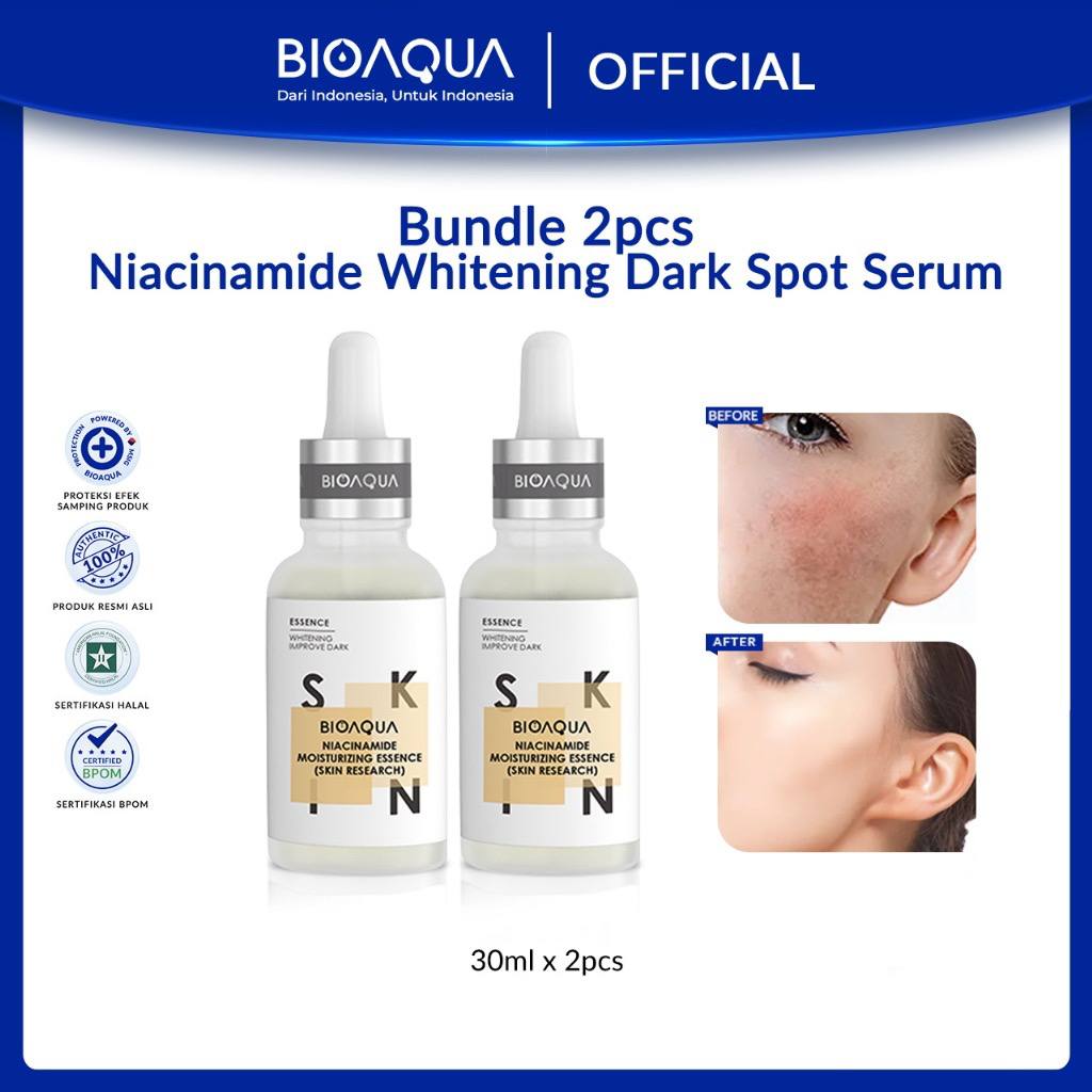 BIOAQUA Niacinamide Brightening dan Acne Serum 30ml/50ml jerawat dan bekas jerawat Hydrating Serum Essence Wajah